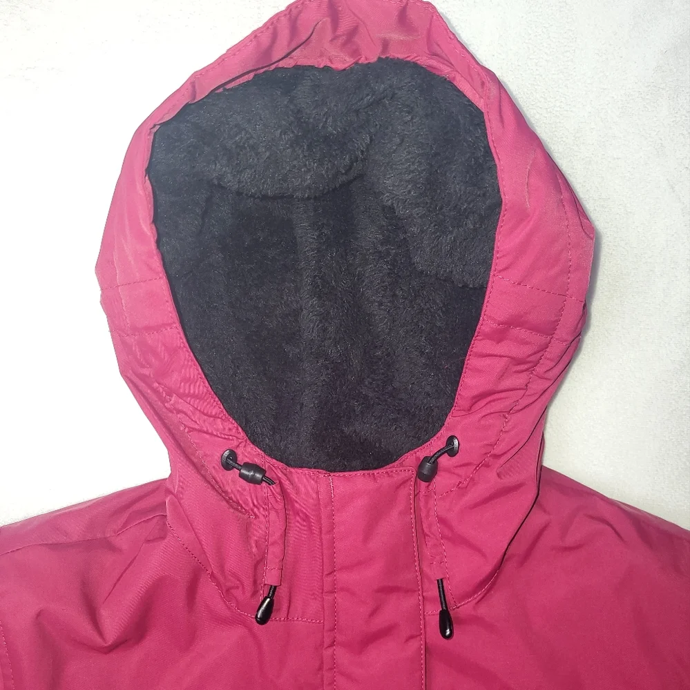 LL Bean Women's Winter Warmer Jacket Size Medium Regular‎ Red Lined